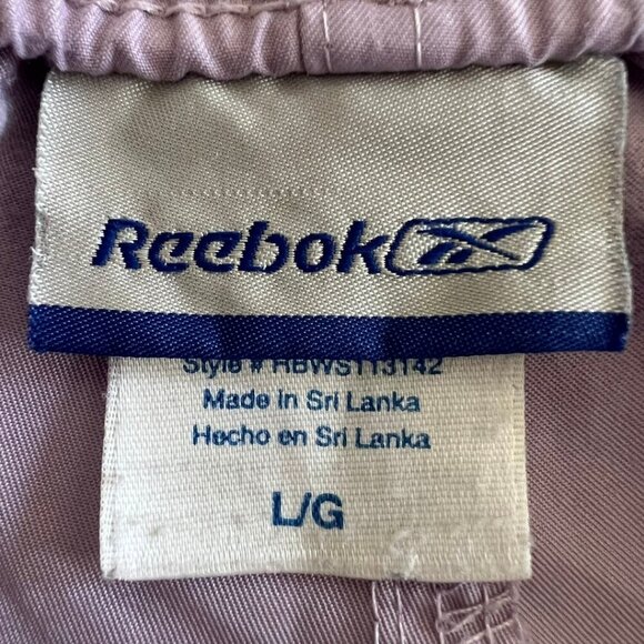 Reebok 90's Purple & White Mid Length Athletic Shorts - Picture 6 of 7